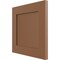Ekena Millwork 12"W x 12"H True Fit PVC Flat Panel Shutters Sample, Burnt Toffee SAMPLE-TFPFPBT - alternate 5